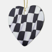 Gecontroleerde vlag keramisch ornament (Links)