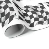 Gecontroleerde vlag - Racevlag Cadeaupapier (Rol Hoek)