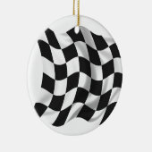 Gecontroleerde vlag - Racevlag Keramisch Ornament (Rechts)