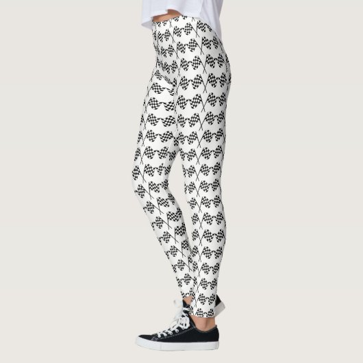 Gecontroleerde vlag Racing Finish Line Leggings (Links)