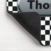 Gecontroleerde vlag Silver Finish Custom Muismat (Hoek)