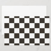 Gecontroleerde vlag (zwart en wit) (het Patroon va Briefpapier (Voorkant / Achterkant)