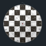 Gecontroleerde vlag (zwart en wit) (het Patroon va Dartbord<br><div class="desc">Dit ontwerp kenmerkt een zwart-witte gerasterde vlag die typisch in motorhet motorrijwiel wordt gebruikt om op de afwerking te wijzen. De vlag wordt vaak geassocieerd met de winnaar van een race, aangezien zij de eerste zijn die voorbij de gecontroleerde vlag rijdt. Het patroon kan ook worden gezien als beïnvloed door...</div>