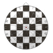 Gecontroleerde vlag (zwart en wit) (het Patroon va Dartbord (Voorkant)