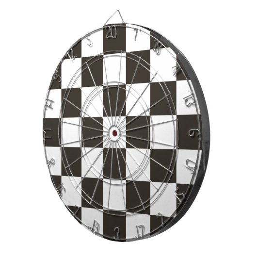 Gecontroleerde vlag (zwart en wit) (het Patroon va Dartbord (Voorkant Rechts)