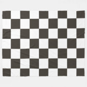 Gecontroleerde vlag (zwart en wit) (het Patroon va Fleece Deken (Voorkant (Horizontaal))