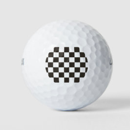 Gecontroleerde vlag (zwart en wit) (het Patroon va Golfballen