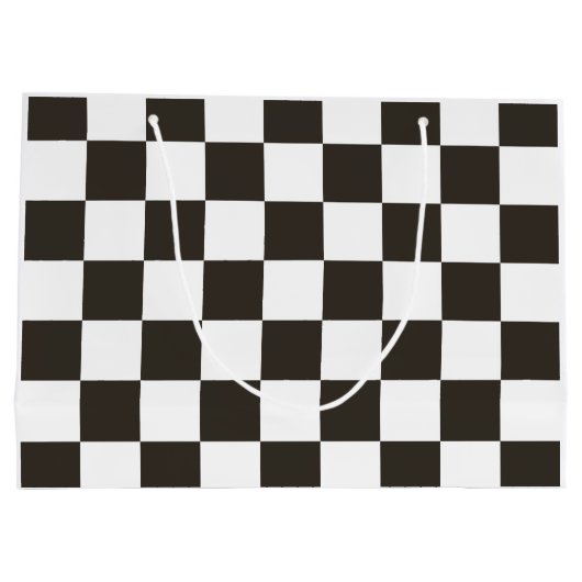 Gecontroleerde vlag (zwart en wit) (het Patroon va Groot Cadeauzakje (Achterkant)