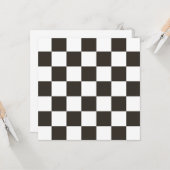 Gecontroleerde vlag (zwart en wit) (het Patroon va Kaart (Voorkant / Achterkant in situ)