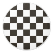 Gecontroleerde vlag (zwart en wit) (het Patroon va Keramische Knop (Voorkant)