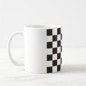 Gecontroleerde vlag (zwart en wit) (het Patroon va Koffiemok (Links)