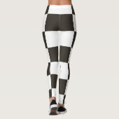 Gecontroleerde vlag (zwart en wit) (het Patroon va Leggings (Achterkant)