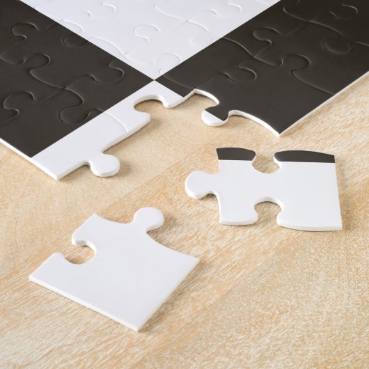 Gecontroleerde vlag (zwart en wit) (het Patroon va Legpuzzel (Zijkant)