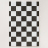 Gecontroleerde vlag (zwart en wit) (het Patroon va Legpuzzel (Verticaal)