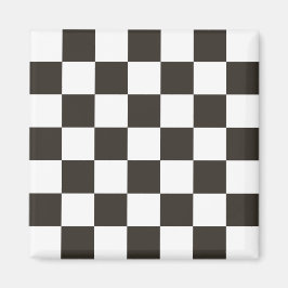 Gecontroleerde vlag (zwart en wit) (het Patroon va Magneet