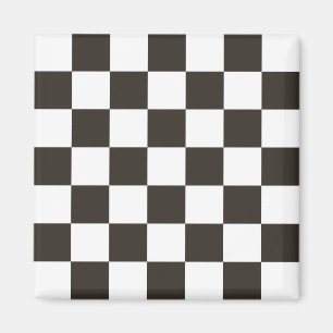 Gecontroleerde vlag (zwart en wit) (het Patroon va Magneet