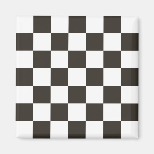 Gecontroleerde vlag (zwart en wit) (het Patroon va Magneet (Voorkant)