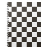 Gecontroleerde vlag (zwart en wit) (het Patroon va Notitieboek (Voorkant)