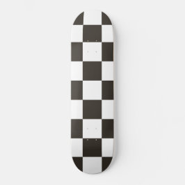 Gecontroleerde vlag (zwart en wit) (het Patroon va Persoonlijk Skateboard