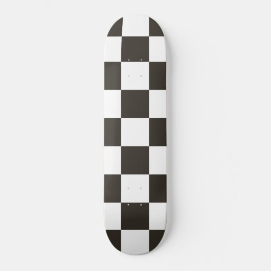 Gecontroleerde vlag (zwart en wit) (het Patroon va Persoonlijk Skateboard (Voorkant)