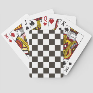 Gecontroleerde vlag (zwart en wit) (het Patroon va Pokerkaarten
