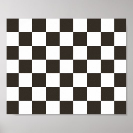 Gecontroleerde vlag (zwart en wit) (het Patroon va Poster (Voorkant)