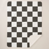 Gecontroleerde vlag (zwart en wit) (het Patroon va Sherpa Deken (Voorkant)