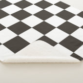 Gecontroleerde vlag (zwart en wit) (het Patroon va Sherpa Deken (3/4)