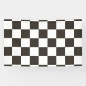 Gecontroleerde vlag (zwart en wit) (het Patroon va Spandoek (Horizontaal)