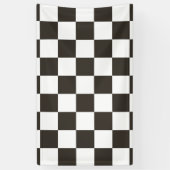 Gecontroleerde vlag (zwart en wit) (het Patroon va Spandoek (Verticaal)