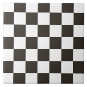 Gecontroleerde vlag (zwart en wit) (het Patroon va Tegeltje