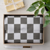 Gecontroleerde vlag (zwart en wit) (het Patroon va Tissuepapier (Geschenk)