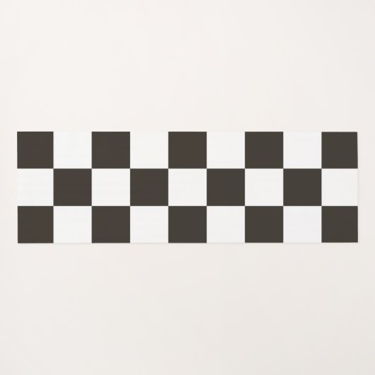 Gecontroleerde vlag (zwart en wit) (het Patroon va Yogamat (Achterkant (horizontaal))