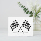 Gecontroleerde vlaggen voor racten briefkaart (Staand voorkant)