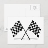 Gecontroleerde vlaggen voor racten briefkaart (Voorkant / Achterkant)