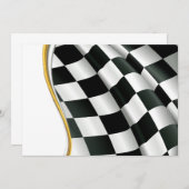 Gecontroleerde vlaggenuitnodigingen kaart (Voorkant / Achterkant)