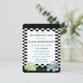 Gecontroleerde Waterverf van de vlag Auto's Boy Bi Kaart (Staand voorkant)