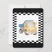 Gecontroleerde Waterverf van de vlag Auto's Boy Bi Kaart (Achterkant)