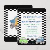 Gecontroleerde Waterverf van de vlag Auto's Boy Bi Kaart (Voorkant / Achterkant)