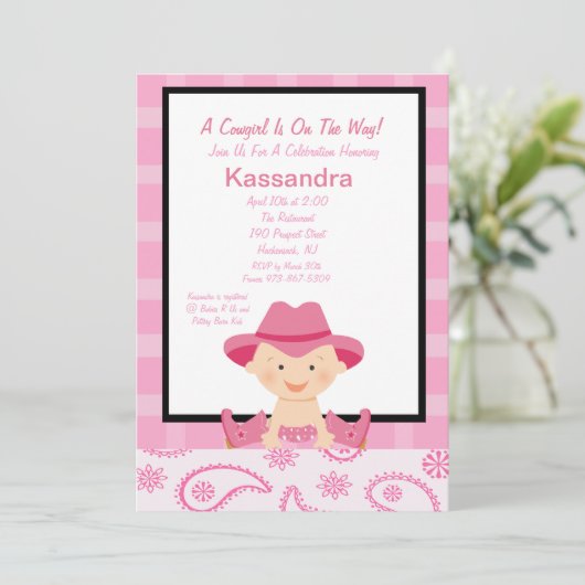 Gecontroleerde, Westerne Uitnodiging van het Baby (Staand voorkant)