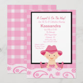 Gecontroleerde, Westerne Uitnodiging van het Baby  (Voorkant / Achterkant)