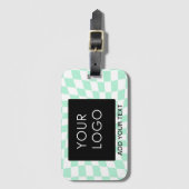 Gecontroleerde  Zaken Munt toevoegen Logo Bagagelabel (Voorkant (verticaal))