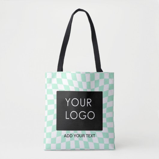 Gecontroleerde  Zaken Munt toevoegen Logo Tote Bag (Voorkant)