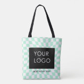 Gecontroleerde  Zaken Munt toevoegen Logo Tote Bag (Achterkant)
