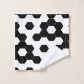 Gecontroleerde zeshoeken bad handdoek (Wasdoekje)