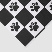 Gecontroleerde zwart-witafdrukken tissuepapier (Detail)