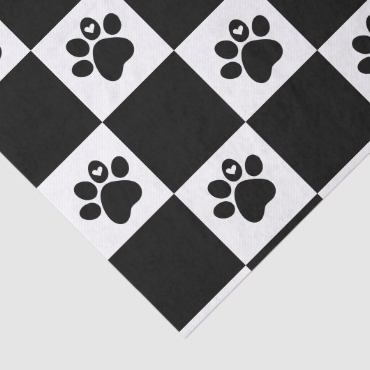 Gecontroleerde zwart-witafdrukken tissuepapier (Detail)