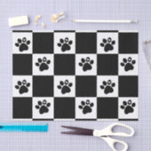 Gecontroleerde zwart-witafdrukken tissuepapier (Craft)