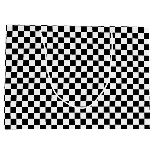 Gecontroleerde zwart-wittas, groot groot cadeauzakje (Achterkant)