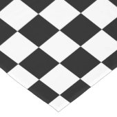 Gecontroleerde zwarte en Witte Runner van de Lijst Korte Tafelloper (Hoek)